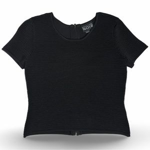 SACHIN & BABI NOIR kyo ribbed black top